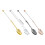 DIY Metal Beaded Spoon For Deep Bowls Easy-Electroplated Silver 4