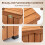 Birchtree BIRCHTREE Parcel Delivery Box with Planter Wood 8