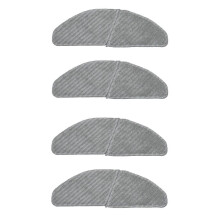 4 PièCes Robot Aspirateur Vadrouille pour Midea S8 + M7 Pro Balayage Robot Polyester Balayage Essuyer Vadrouille Chiffon Tampons
