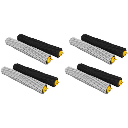 4 Set Extractor Rollers Replacement for   with 800 and 900. Rubber Central Brush Kit