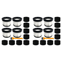 8Pack DCV5011H HEPA Filter for DCV501HB Cordless Handheld Vacuum, with 16 Foam Sleeve Filters & 2 Brush
