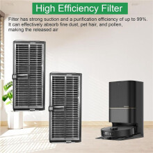 20x Filtre Hepa pour L10s Pro Ultra Heat / X40 Ultra / X30 Ultra / X30 Pro / X30 Pro Ultra Aspirateur Robot