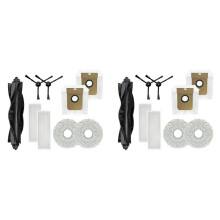 2Conjunto para KaringBee S7 OMNI Rolo Escova Lateral Hepa Filtro Mop Toalhetes Pano Robô Aspirador de Pó Acessório de Substituição