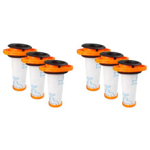 6 Pré-Filtros para Aspirador de Pó Sem Fio para Rowenta X-FORCE FLEX 9.60 RH20xx ZR009010 ZR009012 Lavável e Reutilizável