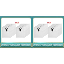 24 Peças de Sacos de Pó para Nilfisk 107419593 ATTIX33/44,VL200Aero 20/21,Aero 25/26/31,VC2010L/VC2511 Peças de Aspirador de Pó