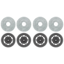 4x Placas de Reposição para Esfregões para Aspiradores de Pó Robô para L10S Pro Ultra Heat, L20 Ultra, X40 Ultra