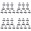 40Pcs Hepa Filter Hand-Held Vacuum Cleaner Accessory Filter for Media SC861 SC861A 1