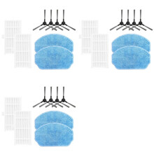 3sets voor Midea VCR04W Robotstofzuigeraccessoires Hepa Filter Zijborstel Mop Doek Reserveonderdelen