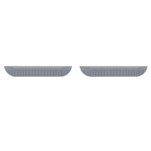 2X Universal Robot Vacuum Sweeper Sill Bar Step Ramp Climbing Mat Vacuum Cleaner Replacement Accessories Gray