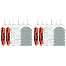 2Conjunto para Robot Vacuum E10, E12, B112 Peças de Reposição Escova Lateral Filtro Hepa Mop Rag Peças Sobressalentes Acessórios