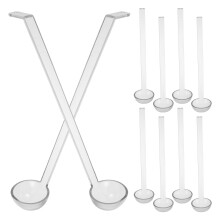 10Pcs Transparent Serving Ladle Spoon for Soup Salad and Gravy