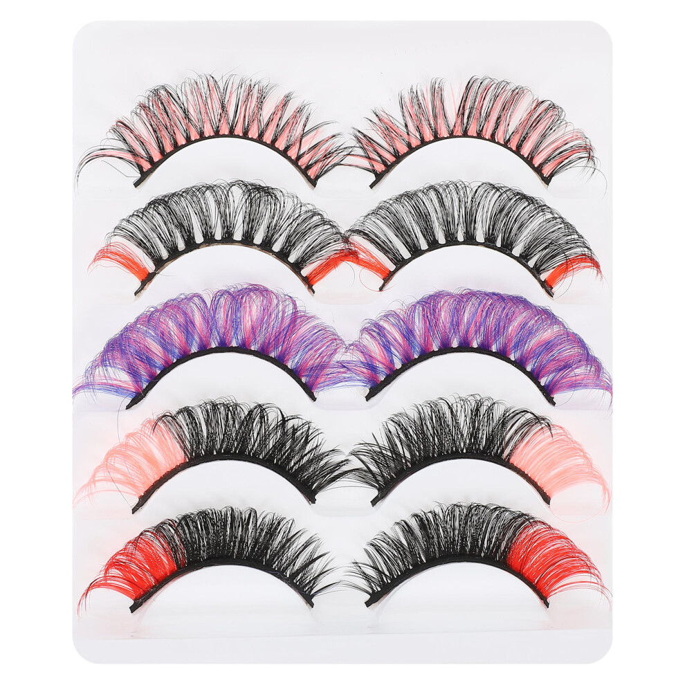 Villcase Trendy Dense Eyelashes Fake Curling Eyelashes For Daily Use