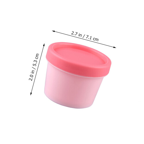 60Pcs Pink Travel Face Cream Jars Refillable Empty Cosmetics Storage 2