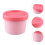 60Pcs Pink Travel Face Cream Jars Refillable Empty Cosmetics Storage 10