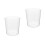 2Pcs Clear Shatterproof Plastic Fish Tank Compact Desktop Aquarium 9
