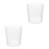 2Pcs Clear Shatterproof Plastic Fish Tank Compact Desktop Aquarium 10