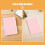 3Sets Pink PP Plastic Binder Dividers for 6 Ring Binders Daily Use 7