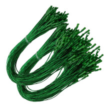Pack of 200 Pre Cut Cables Christmas Ornament Hangers-Green