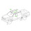 Roof Drip Molding 2Pcs for Tacoma Double Cab 1
