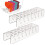 2Pcs Acrylic Cap Organizer Rack 14 Hat Storage Holder Black/ Clear 3