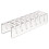 2Pcs Acrylic Cap Organizer Rack 14 Hat Storage Holder Black/ Clear 1