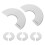 8Pcs Easy Install Silver Split Flange Shower Pipe and Wall Hole Covers 2