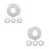 8Pcs Easy Install Silver Split Flange Shower Pipe and Wall Hole Covers 4