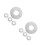 8Pcs Easy Install Silver Split Flange Shower Pipe and Wall Hole Covers 6