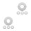 8Pcs Easy Install Silver Split Flange Shower Pipe and Wall Hole Covers 8