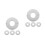 8Pcs Easy Install Silver Split Flange Shower Pipe and Wall Hole Covers 9