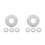 8Pcs Easy Install Silver Split Flange Shower Pipe and Wall Hole Covers 10