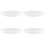 4Pcs Clear Glass Saucer Decorative Coffee Coaster 7