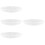 4Pcs Clear Glass Saucer Decorative Coffee Coaster 9