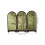 Multi Wood Asian Mini Folding Screen Tabletop Decorative Panel 2