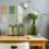 Multi Wood Asian Mini Folding Screen Tabletop Decorative Panel 4