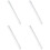 4Rolls Transparent Kitchen Oilproof Sticker Waterproof Wall Protector 7
