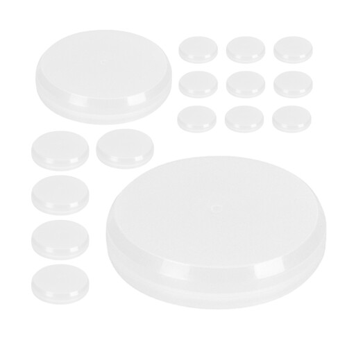 120Pcs White Plastic Gallon Drum Lids Bucket Covers Durable Seal Caps 2