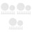 120Pcs White Plastic Gallon Drum Lids Bucket Covers Durable Seal Caps 5