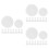 120Pcs White Plastic Gallon Drum Lids Bucket Covers Durable Seal Caps 8