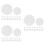120Pcs White Plastic Gallon Drum Lids Bucket Covers Durable Seal Caps 9