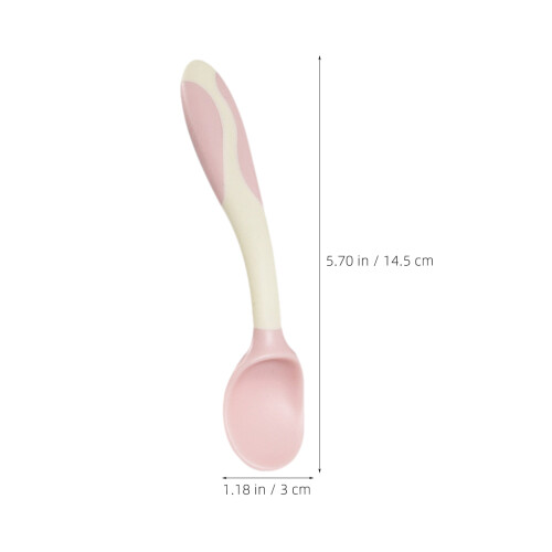 1Ensemble Ensemble Couverts Bébé Rose En PP Tpe Maniable Ergonomique 1