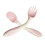 1Ensemble Ensemble Couverts Bébé Rose En PP Tpe Maniable Ergonomique 10