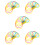 5Sets Plastic Fruit Diameter Gauges Measuring Circle Tool for Grading 9