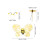 1Ensemble Costume D'abeille Bébé DIY Ailes Et Bandeau 2
