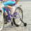 2Pcs Adjustable Flashing Training Wheels for Kids Bike Durable Black 5