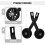 2Pcs Adjustable Flashing Training Wheels for Kids Bike Durable Black 8