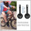 2Pcs Adjustable Flashing Training Wheels for Kids Bike Durable Black 9