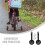 2Pcs Adjustable Flashing Training Wheels for Kids Bike Durable Black 10