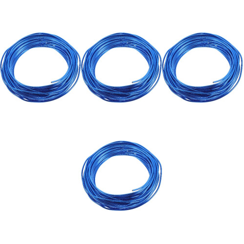 4Rolls Blue Household Aluminum Wire Multi-Function Craft Supply 2