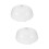 2Pcs PP Microwave Food Covers Transparent for Home Kitchen Use 9